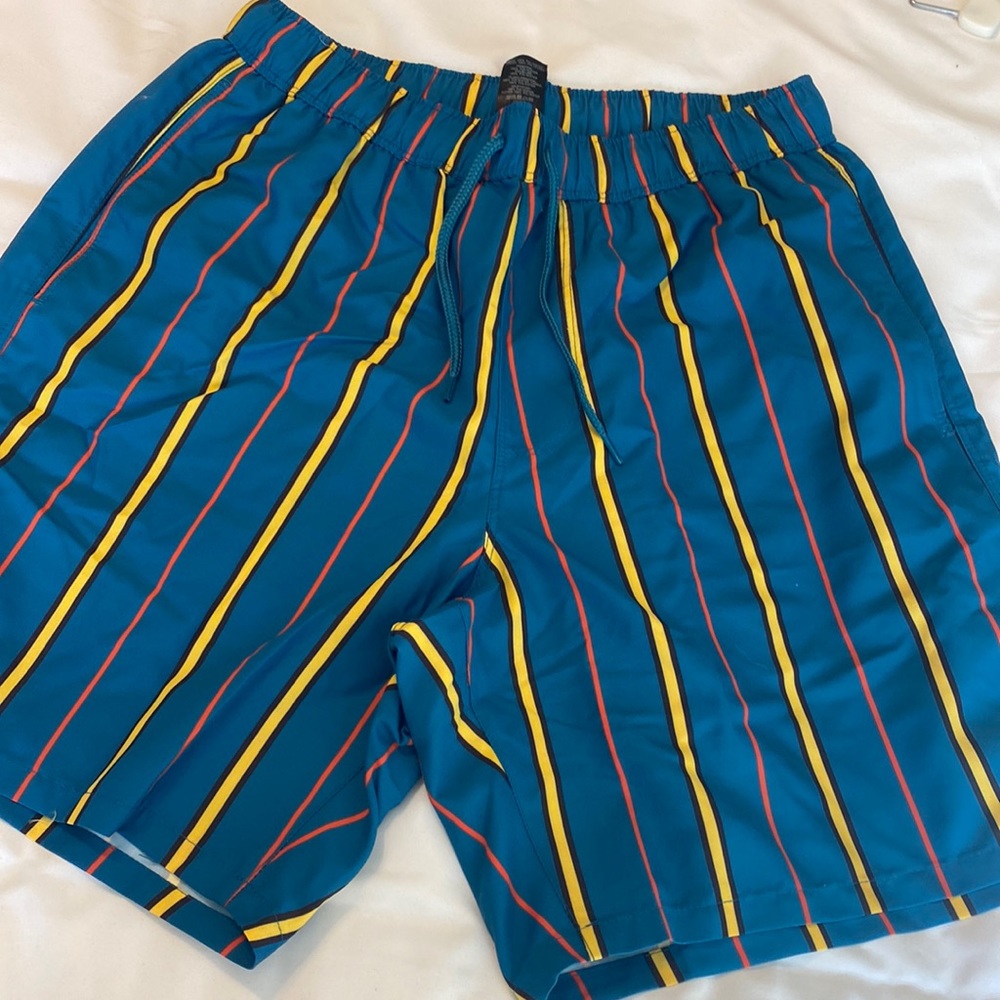 ASOS green swimming shorts